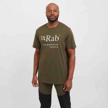 Khaki Rab Men's Stance Mountain T-Shirt