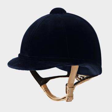 Blue Charles Owen Adults Hampton Riding Hat Navy