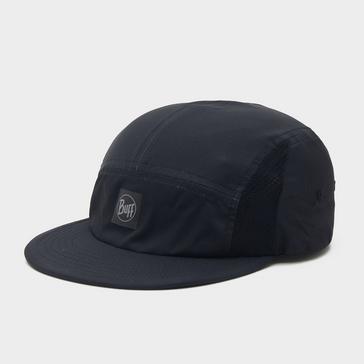Black BUFF Unisex 5 Panel Go Cap