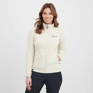 White Berghaus Women’s Prism 2.0 Full Zip Fleece Jacket