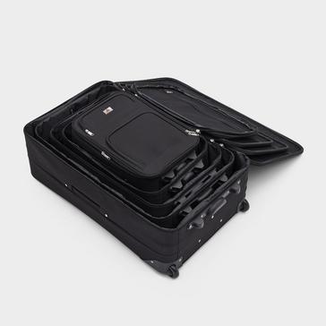 Black Technicals 5 in 1 Wheeled Suitcase Set 