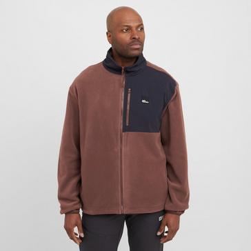 Brown Jack Wolfskin Men’s Sumetro Full Zip Fleece