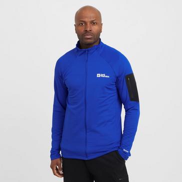 Blue Jack Wolfskin Men’s Prelight Full Zip Fleece Jacket