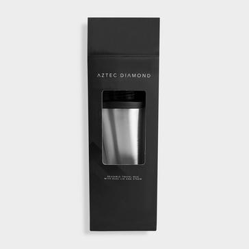 Silver Aztec Diamond Travel Mug Chrome