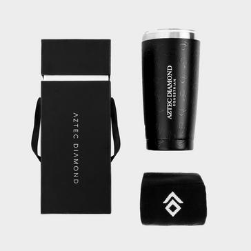 Black Aztec Diamond Travel Mug & Socks Gift Box