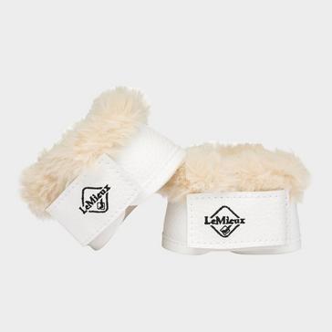 White LeMieux Toy Pony Dressage Over Reach Boots White