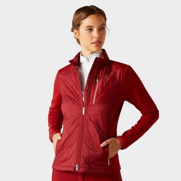 Red Ariat Womens Fusion Insulated Jacket Sun-Dried Tomato