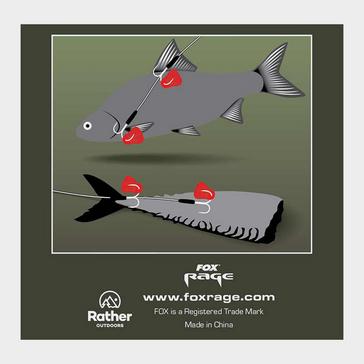 MULTI Fox rage Predator Twin Treble Trace 52cm Size 4 Barbed