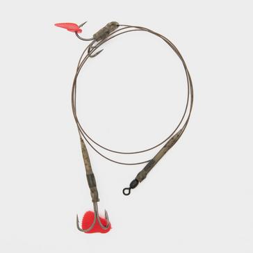 MULTI Fox rage Predator Twin Treble Trace 52cm Size 6 Barbed