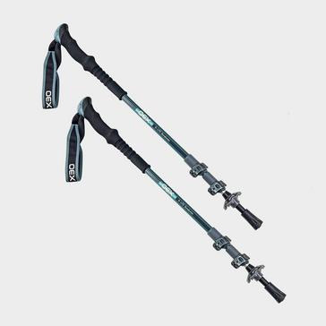 Blue OEX Duralumin Walking Poles 