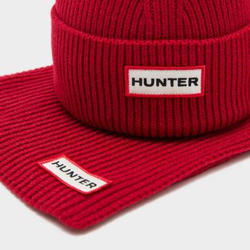 Red Hunter Unisex Jura Scarf and Beanie Box Set
