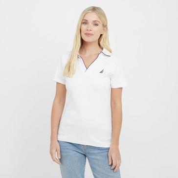 White Nautica Competition Women’s Adalynn Polo Shirt