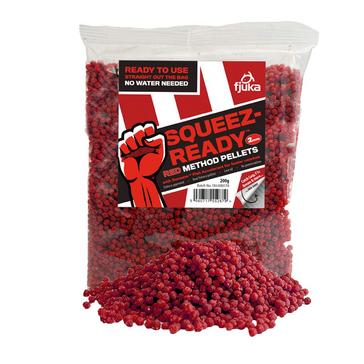 Red FJUKA BAIT Squeez-Ready™ Method Pellets 2mm 200g