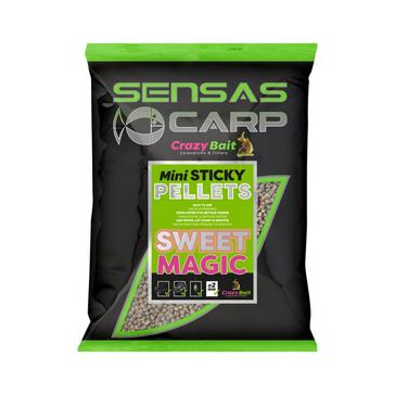 Brown Sensas Crazy Bait Mini Sticky Pellets Sweet Magic 700g