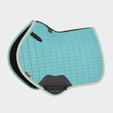 Blue LeMieux Suede Close Contact Saddle Pad Lagoon