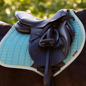 Blue LeMieux Suede Close Contact Saddle Pad Lagoon