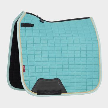 Blue LeMieux Suede Dressage Saddle Pad Lagoon