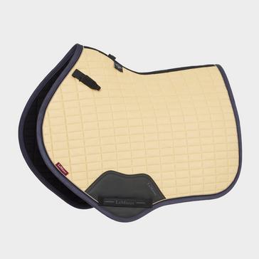 Yellow LeMieux Suede Close Contact Saddle Pad Mimosa