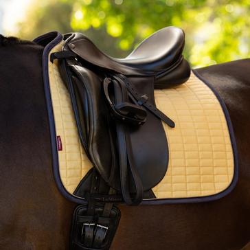 Yellow LeMieux Suede Dressage Saddle Pad Mimosa