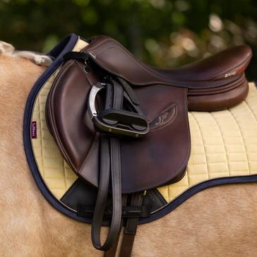 Yellow LeMieux Suede GP Saddle Pad Mimosa