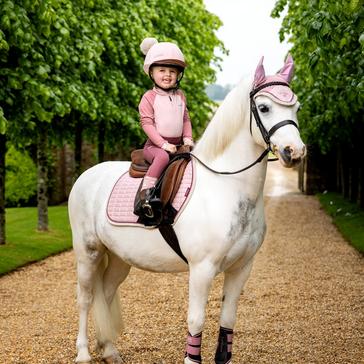 Pink LeMieux Mini Suede Close Contact Saddle Pad Blossom