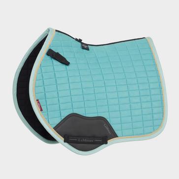 Blue LeMieux Mini Suede Close Contact Saddle Pad Lagoon