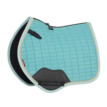 Blue LeMieux Mini Suede Close Contact Saddle Pad Lagoon