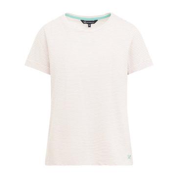 White Crew clothing Women’s Stripe Crew Neck T-Shirt