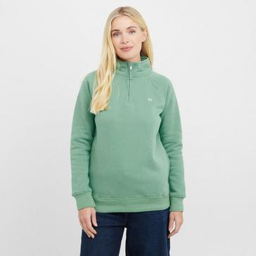 Green Crew clothing Women’s 1/2 Zip Sweatshirt