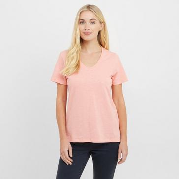 Orange Crew clothing Women’s V Neck Slub T-Shirt