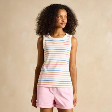 Multi Joules Womens Harbour Jersey Vest Multi Stripe