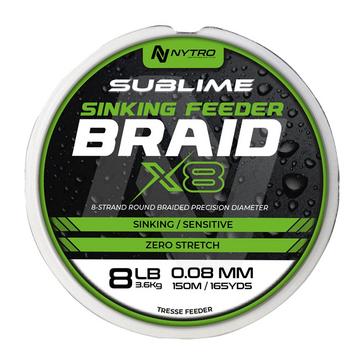 MULTI Nytro Sublime X8 Sinking Feeder Braid 0.08mm