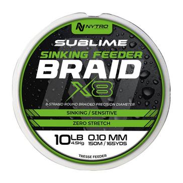 Green Nytro Sublime X8 Sinking Feeder Braid 150m