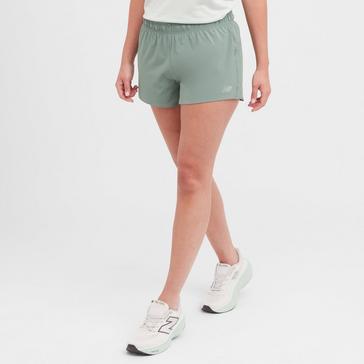 Green New Balance Women's RC Shorts 3