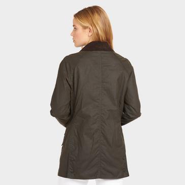 Green Barbour Womens Classic Beadnell® Wax Jacket Olive