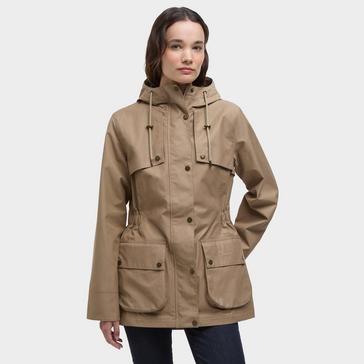 Brown Barbour Womens Maple Waterproof Jacket Military Brown