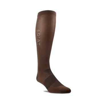 Brown Ariat TEK Radiant Socks Espresso