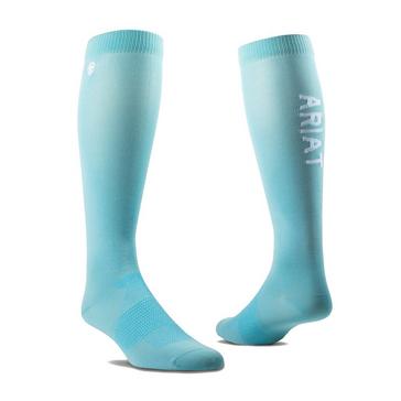 Blue Ariat TEK Essential Performance Socks Aqua