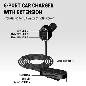 Black Scosche PowerVolt™ 100 Car Charger