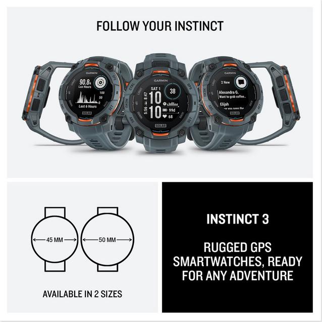 Garmin Instinct® Solar 45mm Multi-Sport Smartwatch GO Outdoors