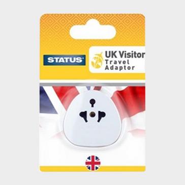White Status UK Visitor Travel Plug Adaptor