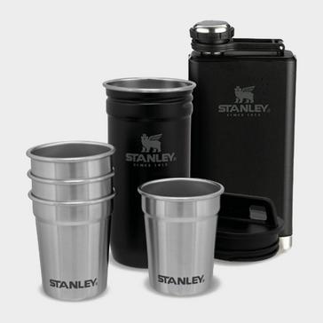 Black Stanley Adventure Pre-Party Shot Glass + Flask Set