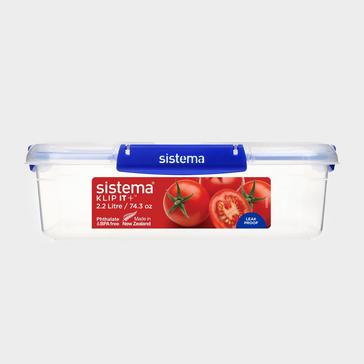 Blue Sistema 2.2L Rectangle Food Container