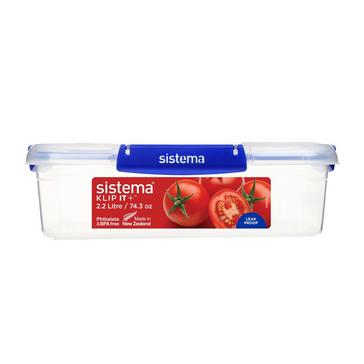 Blue Sistema 2.2L Rectangle Food Container