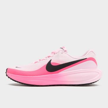 Pink Nike Women's Revolution 8 Road Running Shoes 