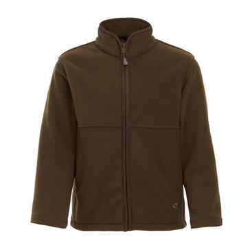 Green Hoggs of Fife Kids Woodhall Fleece Jacket Green