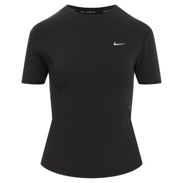 Black Nike Women's Dri-FIT Short-Sleeve Running Top