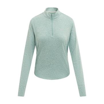 Grey Nike Women's Dri-FIT UV 1/4 Zip Running Top 
