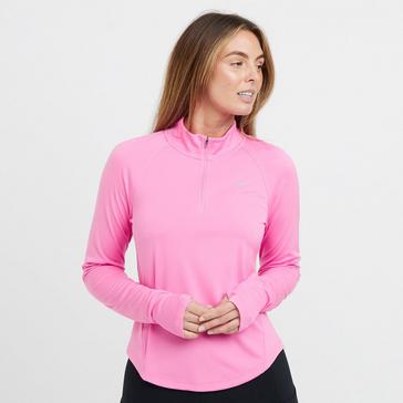 Black Nike Women's Tempo Dri-FIT 1/4 Zip Running Top 