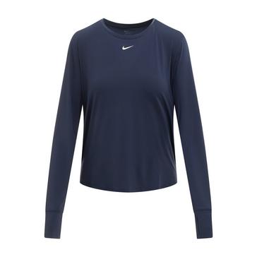 Red Nike Women's One Classic Dri-FIT Long Sleeve Top 